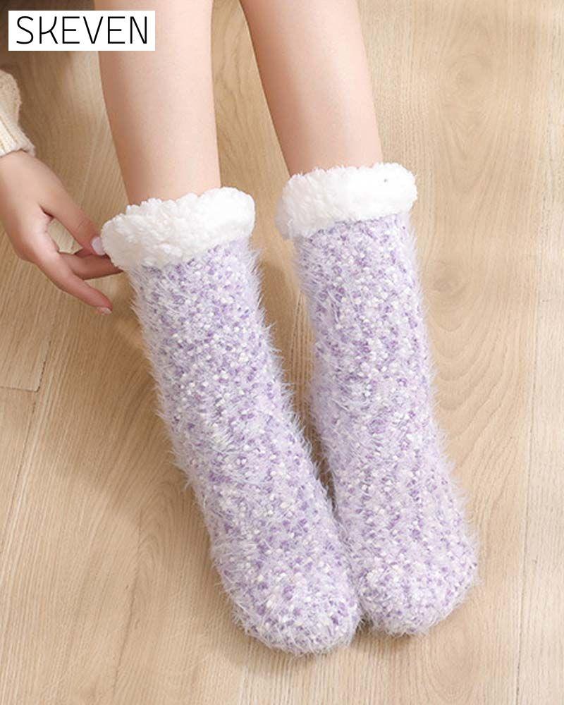 Cozy Lounge Slipper Socks with Grippers