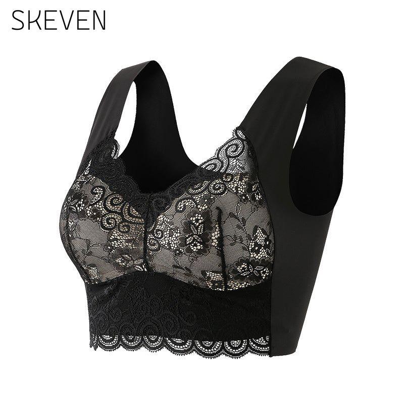 Seamless Push Up Wireless Lace Bra