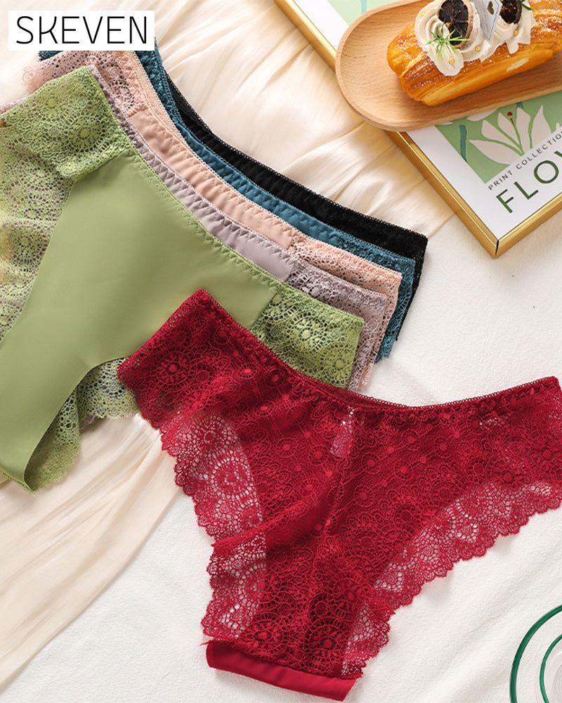 Lace Women's Contrast Lace Panty Set