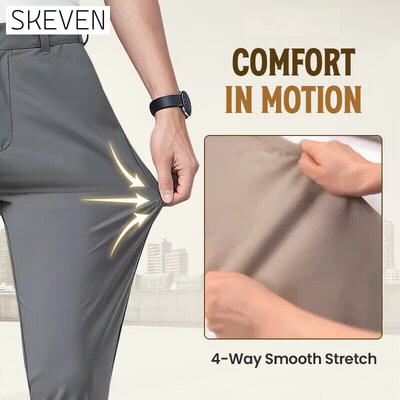 Sportliche Herren-Khakihose mit dehnbarem Bund