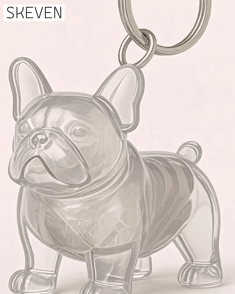 Dog Hair Keepsake Keychain - Memory Capsule Pendant