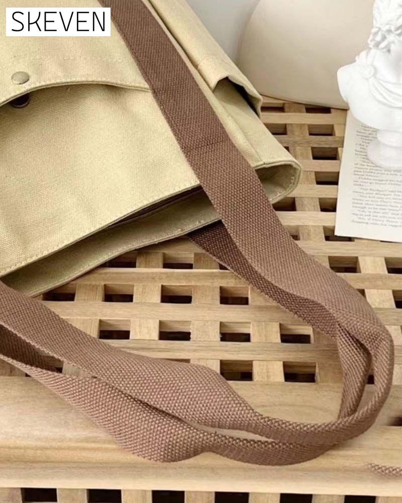 Geräumige Canvas-Tasche mit zwei Tragegriffen