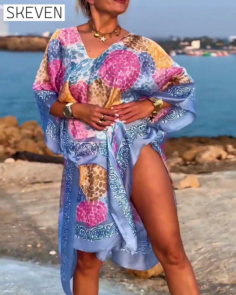 Resort Print Swimsuit Cover Up