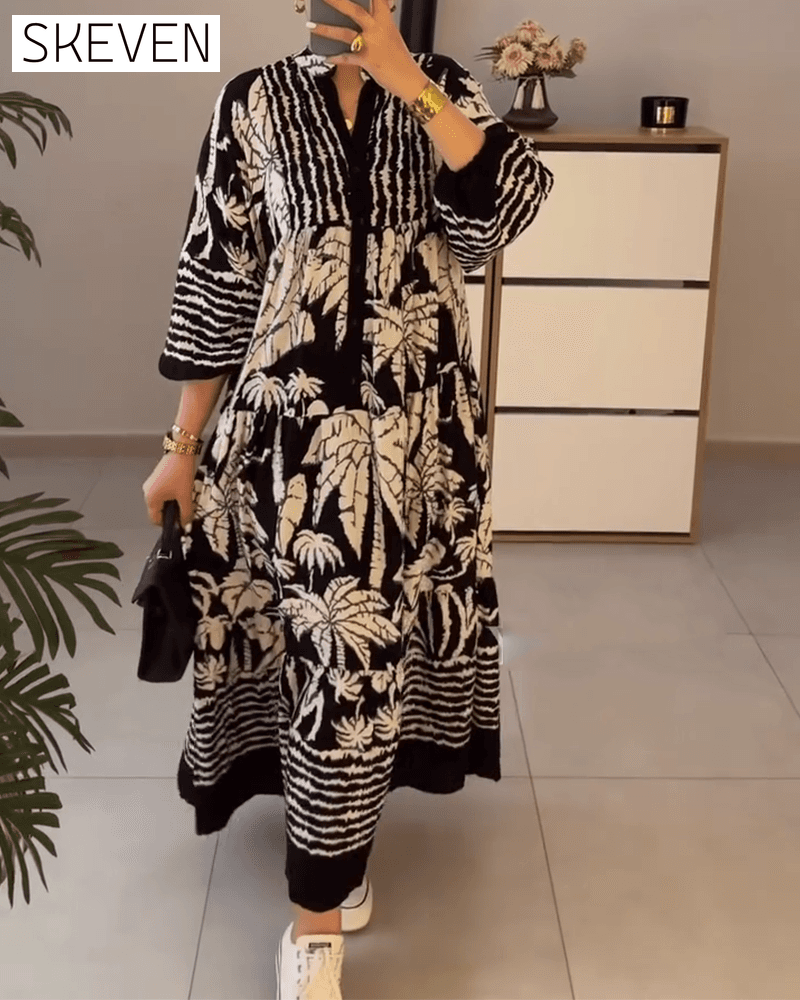 Casual Loose Printed Dress