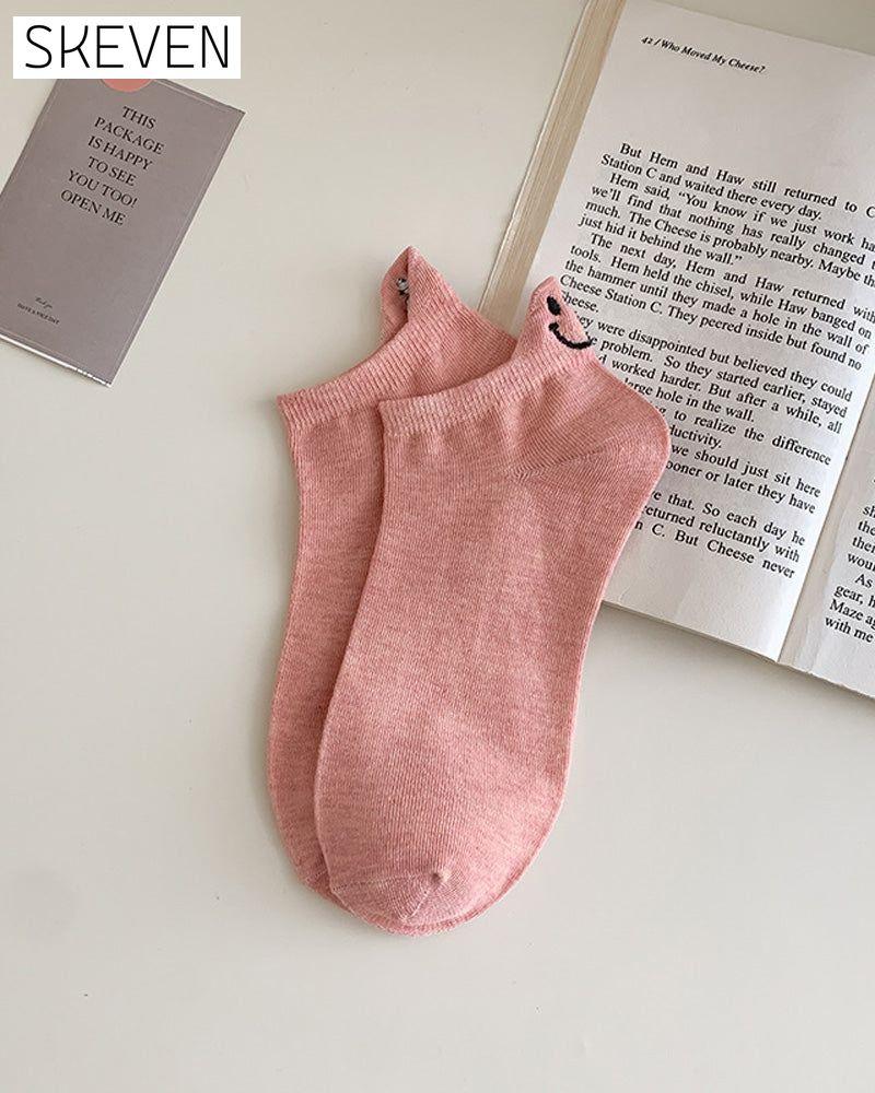 💖 Cute Face Ankle Socks – Bring Joy to Your Every Step