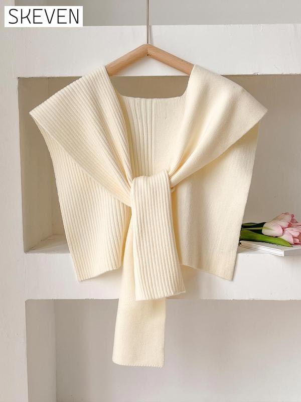 Casual Versatile Solid Color Shawl Scarf For Women