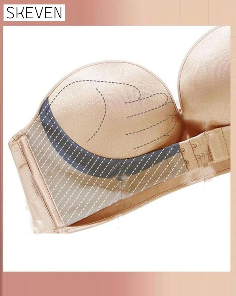 Soutien-gorge sans bretelles avec boucle sur le devant