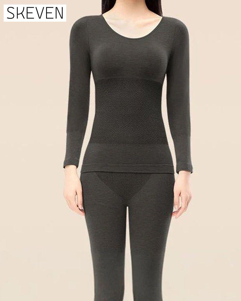 Ensemble de sous-vêtements thermiques pour femmes