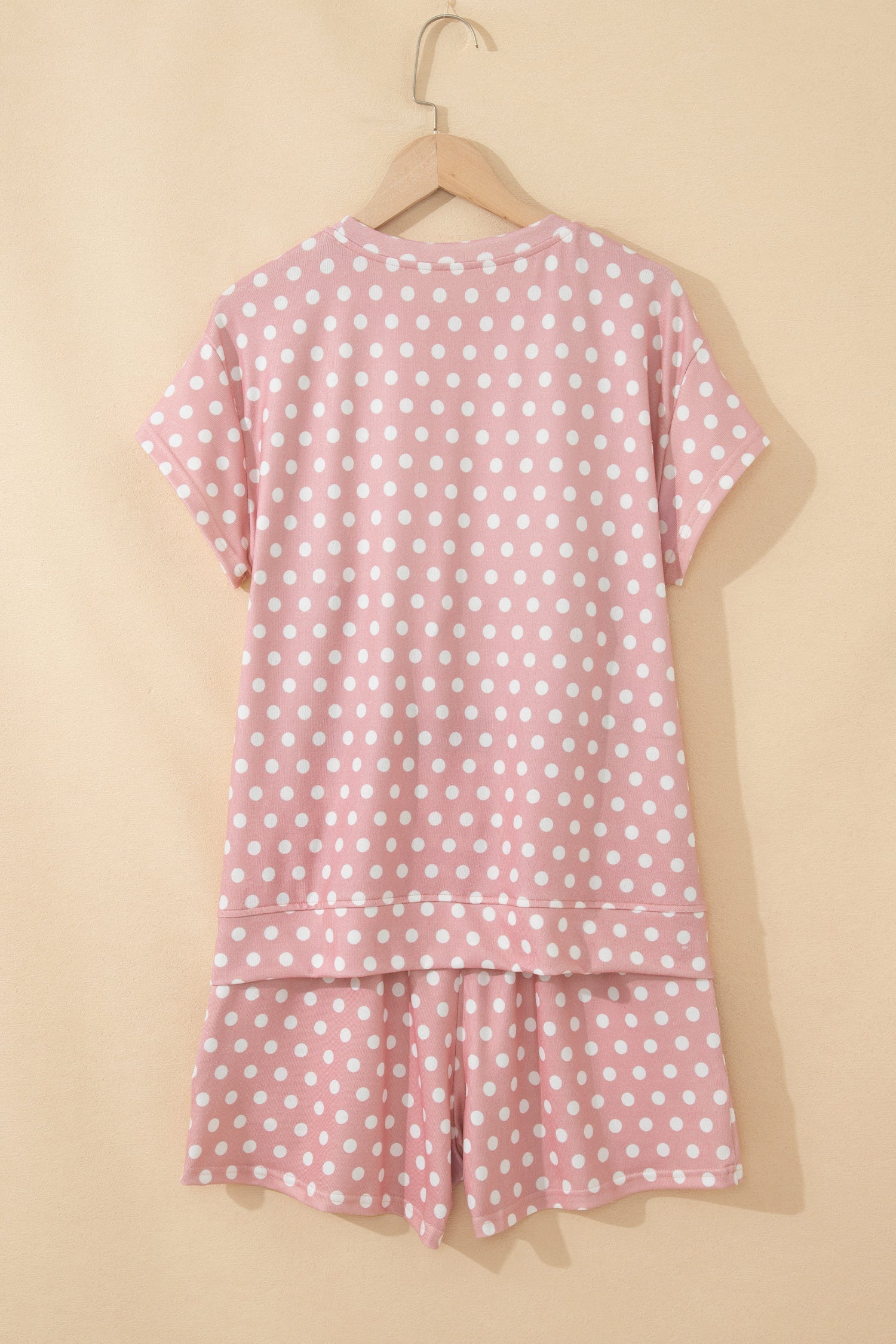 Polka Dot Relaxed Top & Drawning Shorts Set