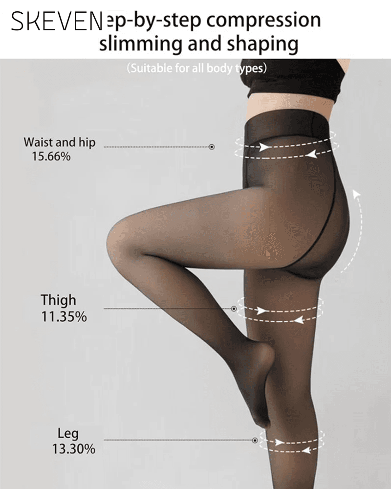 Magische, mit Fleece gefütterte Leggings, bequeme Fleece-Strumpfhose