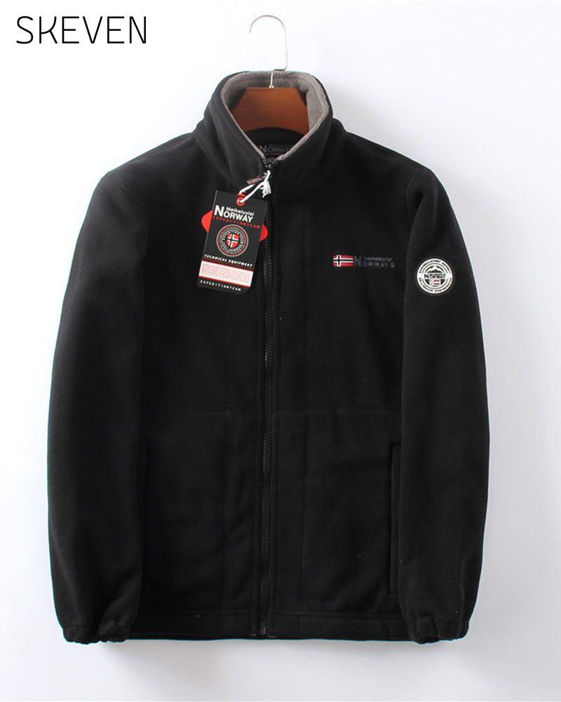 Doppellagige Herren-Fleecejacke &amp; 50 % Rabatt