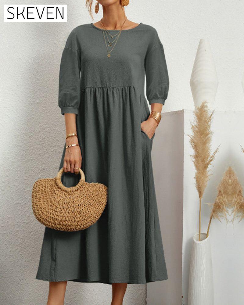 robe en coton et lin