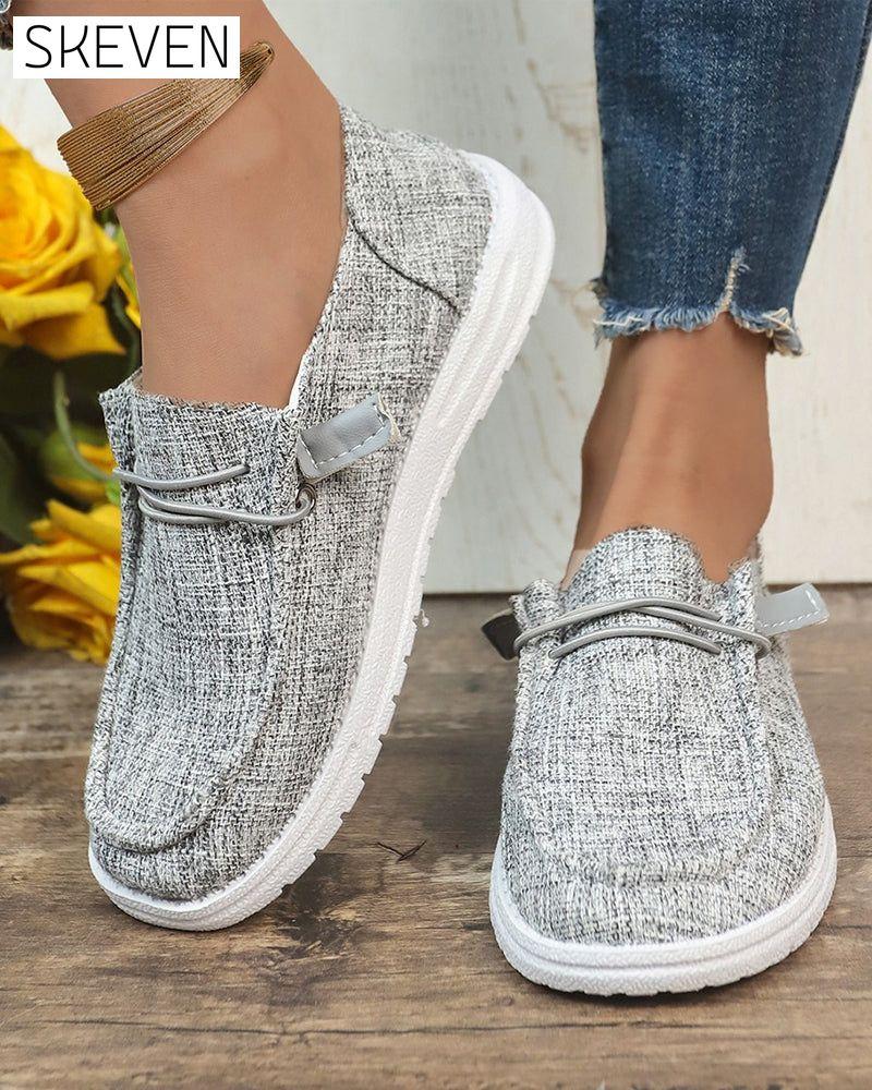 Lässige, einfarbige Slipper