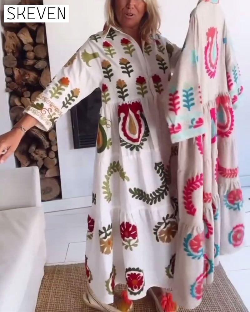 Floral Graphic Print Dress