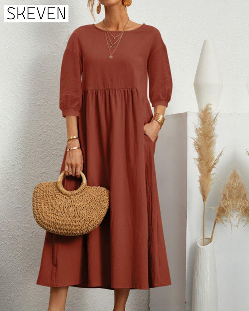 robe en coton et lin
