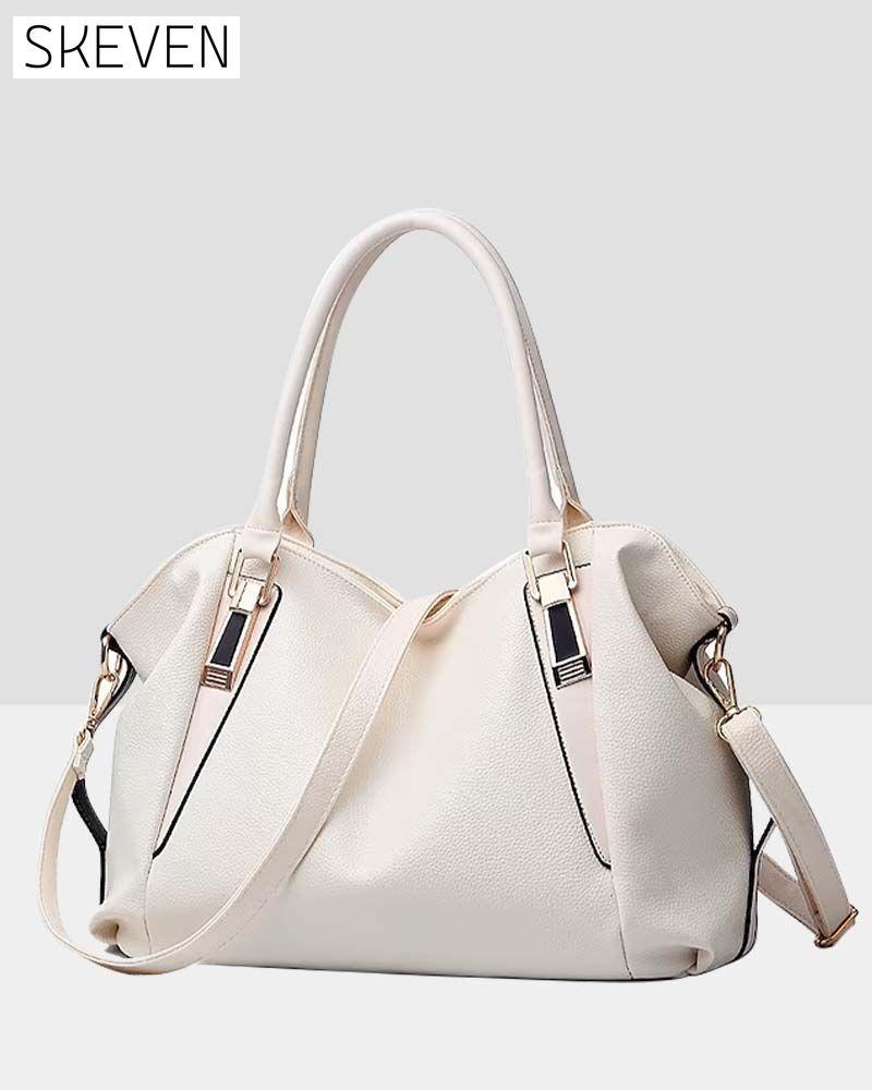 Sac à main en cuir souple grande capacité pour femme 