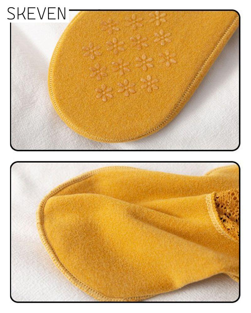 Chaussettes chaudes en dentelle tendance
