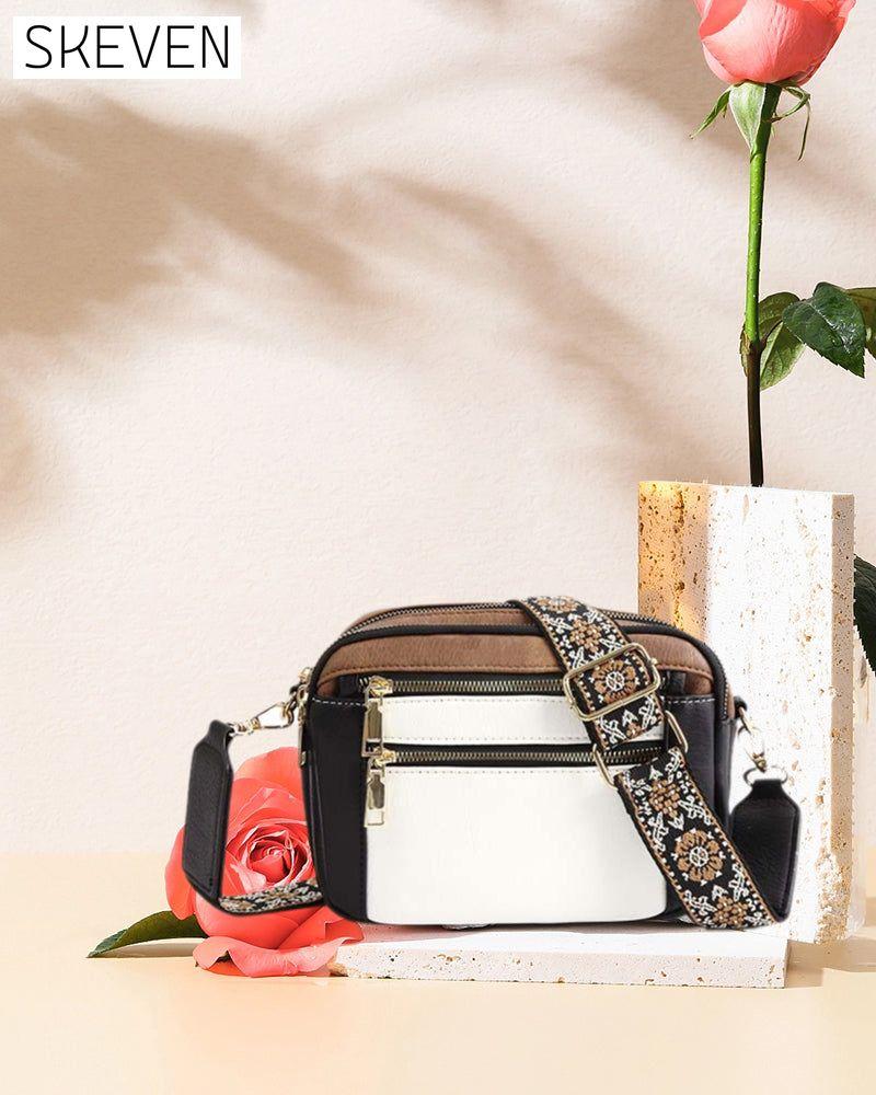 Multifunctional zipper crossbody bag