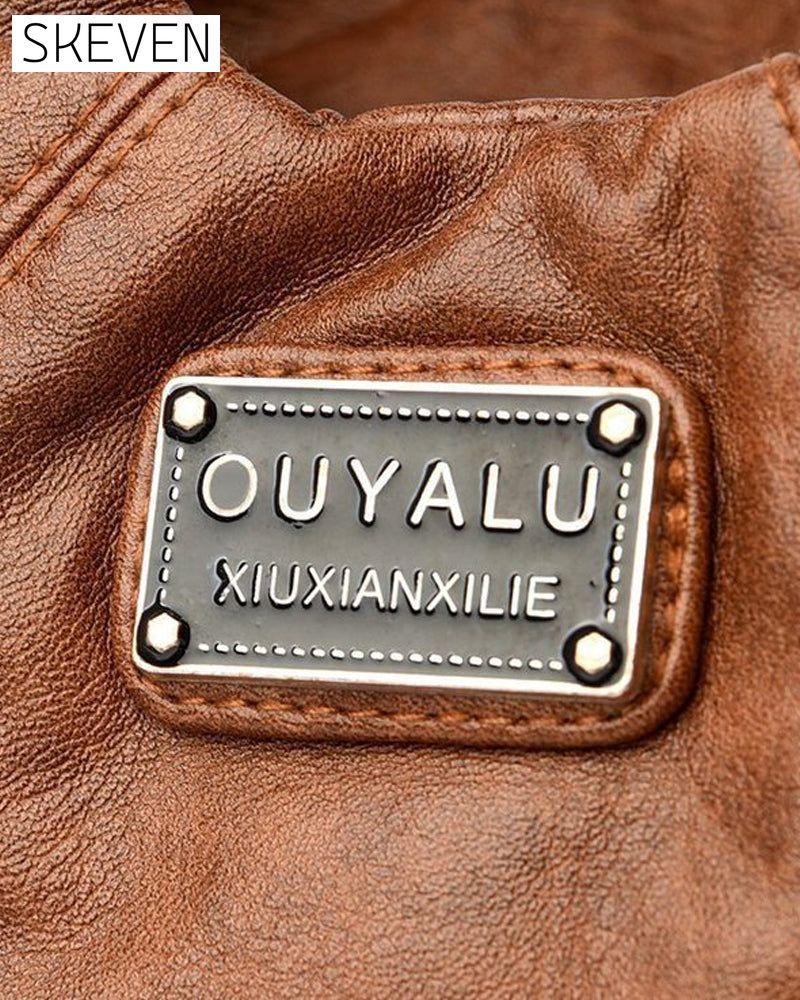 Vintage-Handtasche aus weichem Leder, Umhängetasche