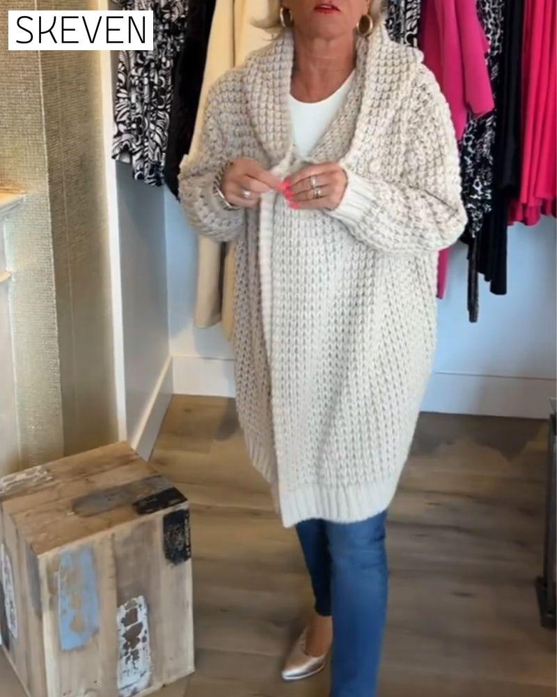 Solid colour cardigan