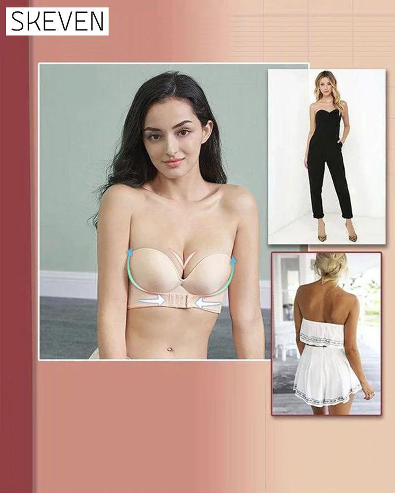 Soutien-gorge sans bretelles avec boucle sur le devant