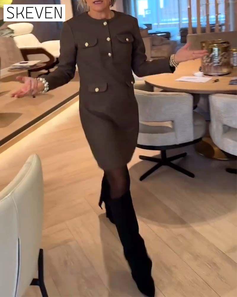 Elegant And Slim Chanel Style Dress