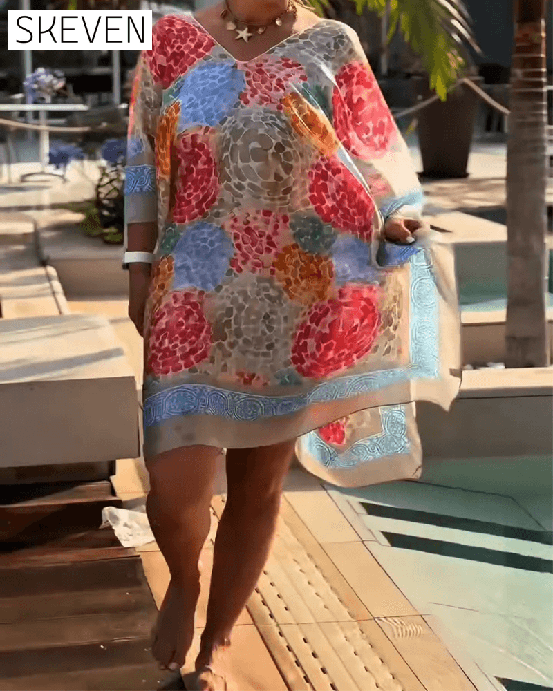 Resort Print Swimsuit Cover Up