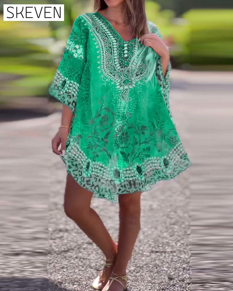 Ethnic Print Blouse