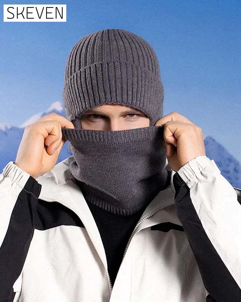 Winter beanie hat scarf sets warm knit hat