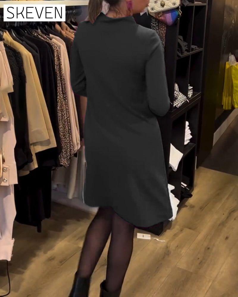 Elegant Round Neck Dress