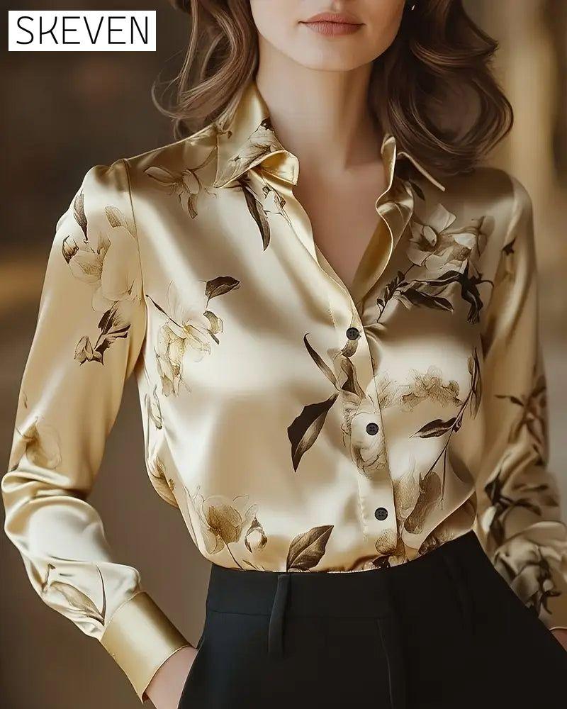 Hemd im Retro-Stil mit Blumenmuster