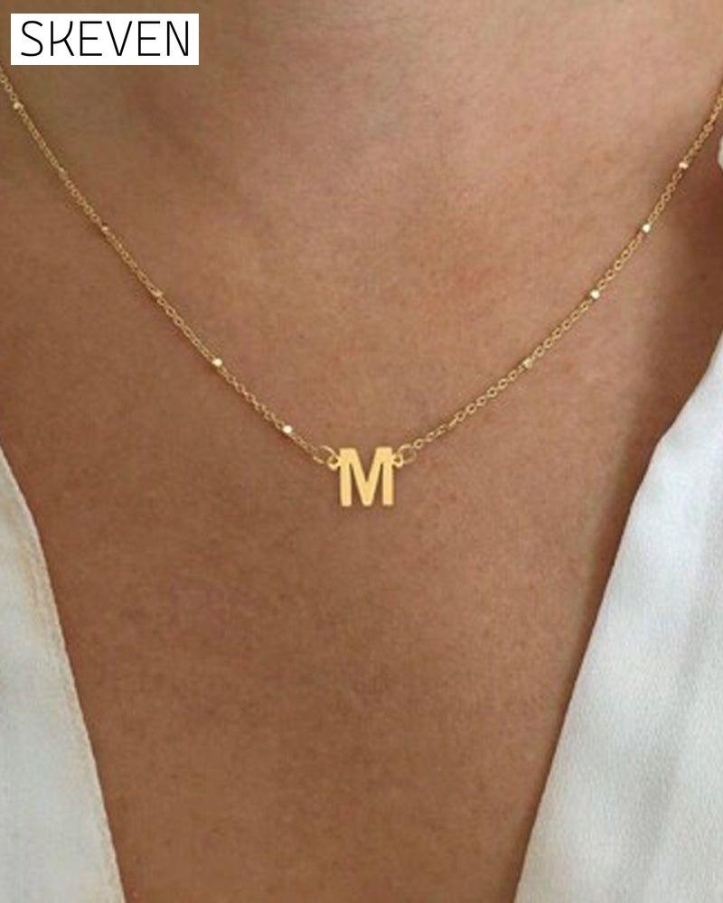 Exquisite and elegant 26-letter necklace jewelry
