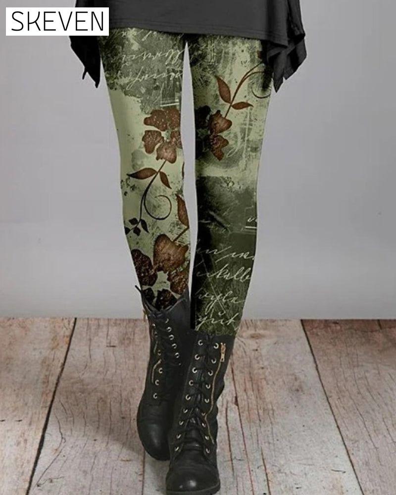 Leggings rétro style ethnique
