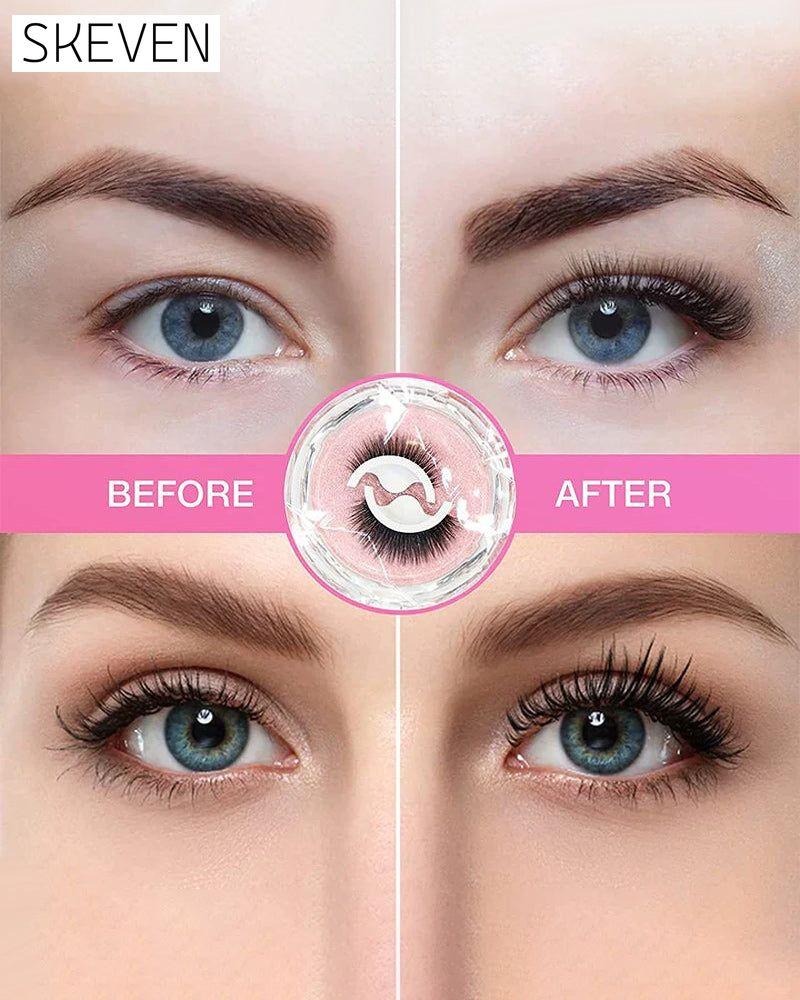 faux cils réutilisables auto-adhésifs