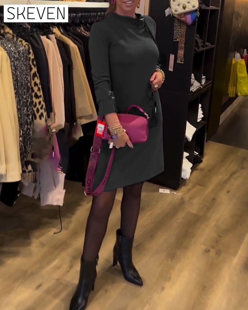 Elegant Round Neck Dress