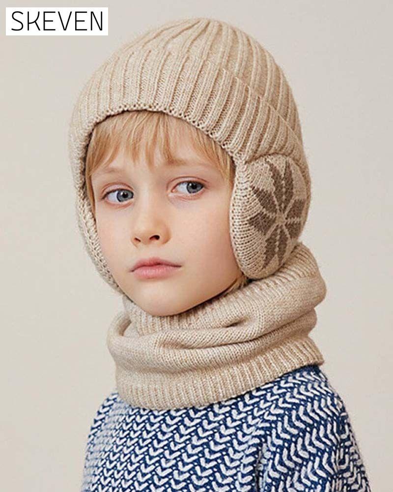 Winter beanie hat scarf sets warm knit hat