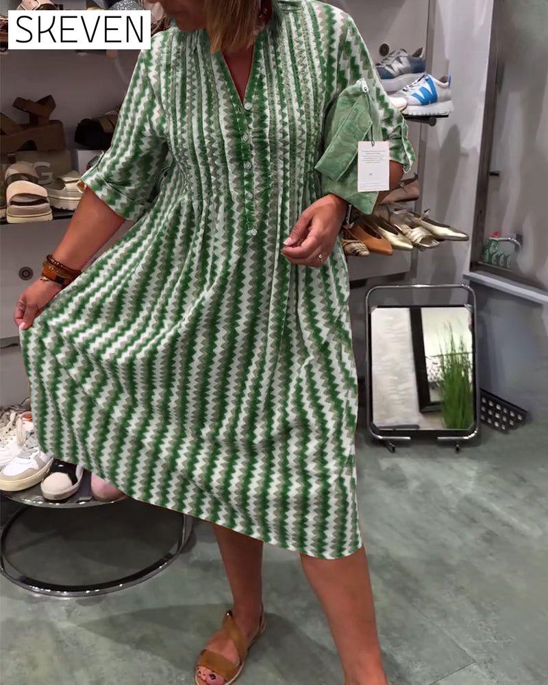 Robe à imprimé vagues