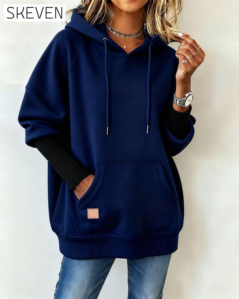 Loose Casual Hooded Sweatshirt