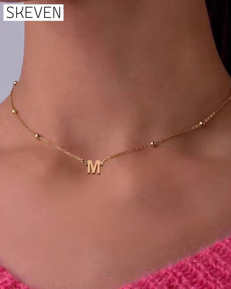 Exquisite and elegant 26-letter necklace jewelry