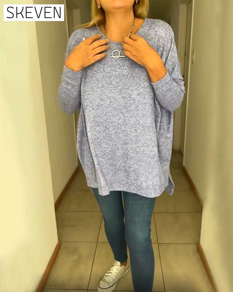 Simple solid color top