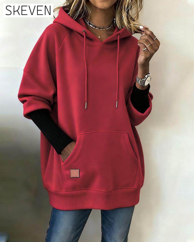 Loose Casual Hooded Sweatshirt