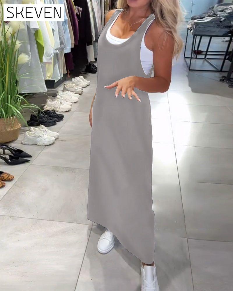 Slimming Suspender Casual Dress