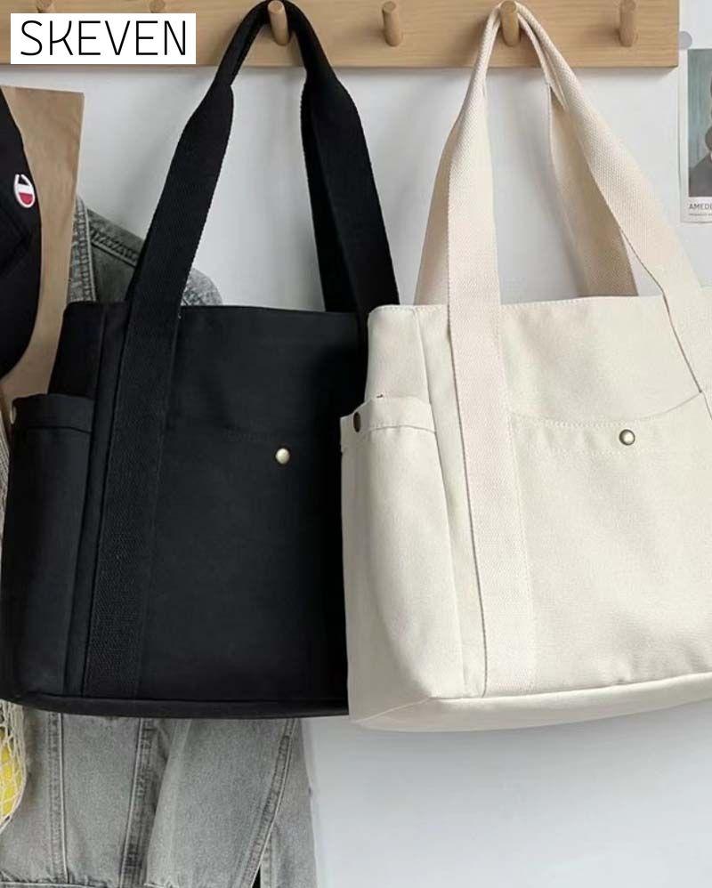Geräumige Canvas-Tasche mit zwei Tragegriffen