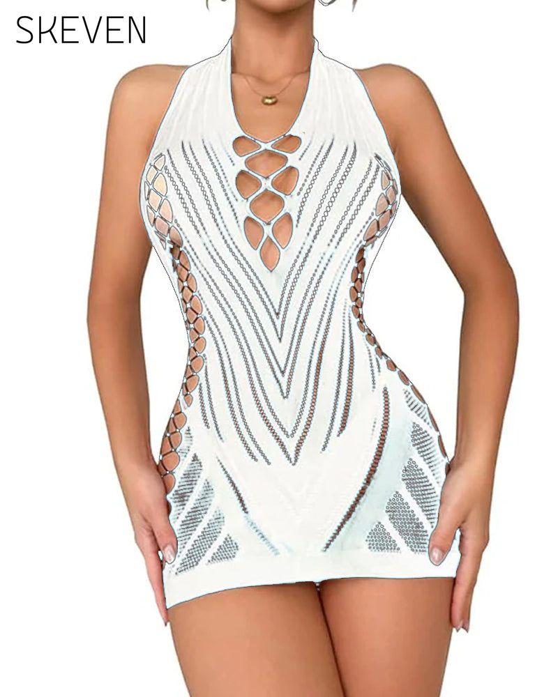 Sexy Halterneck Jacquard Lingerie
