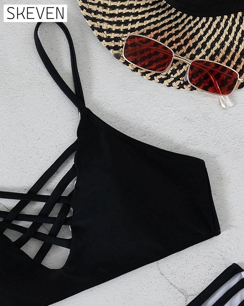 Bikini sexy ajouré pour femmes, idéal pour les vacances