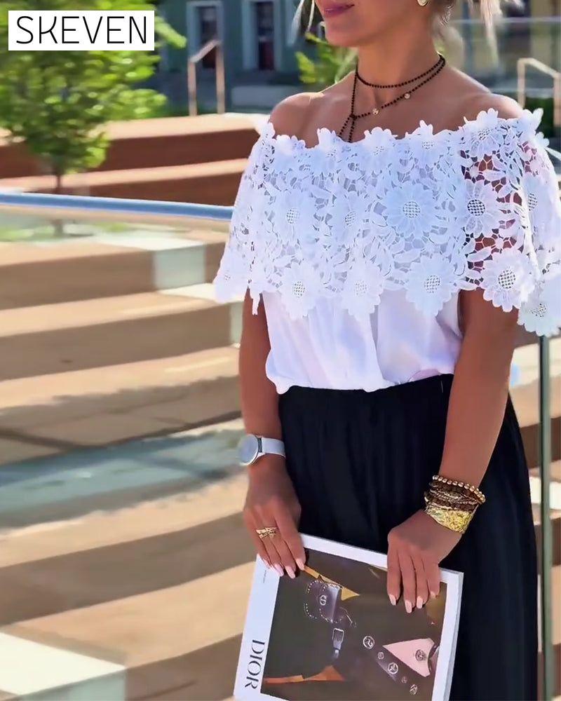 Blouse en dentelle tendance