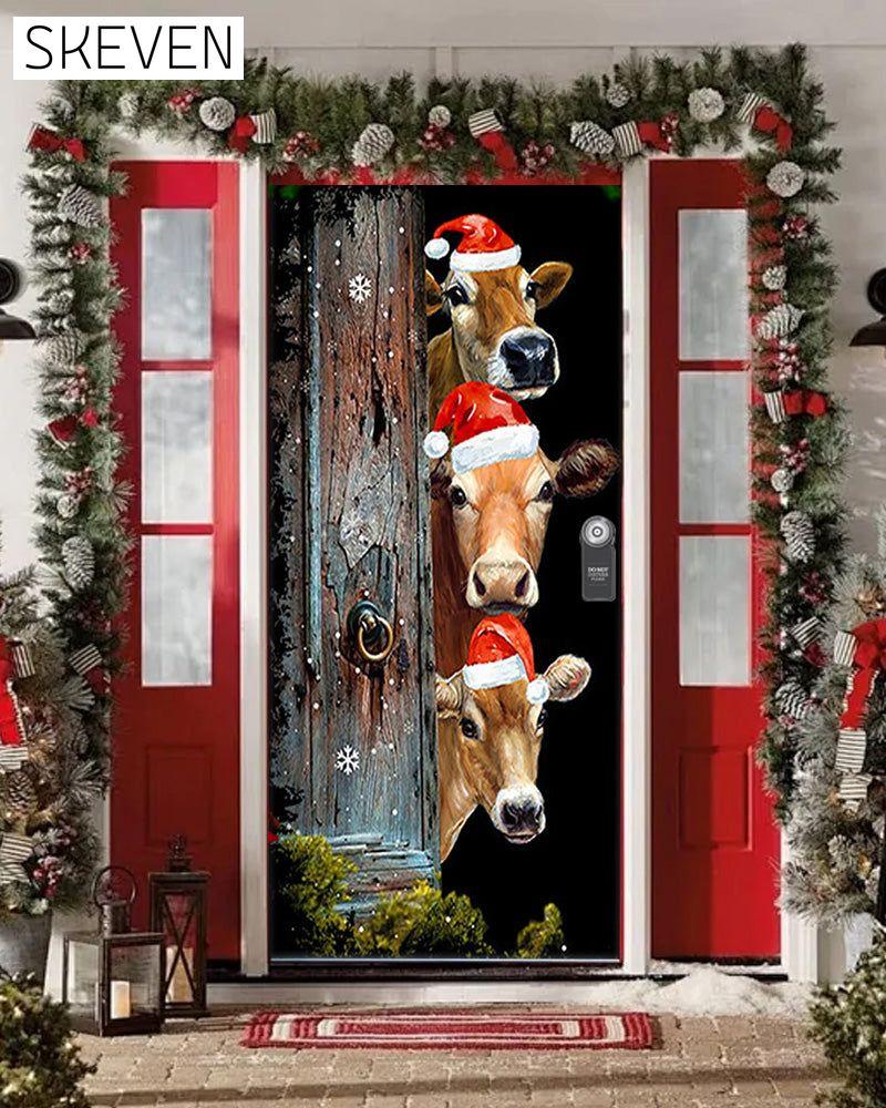 🌟2025 Christmas And Halloween Front Door Decoration