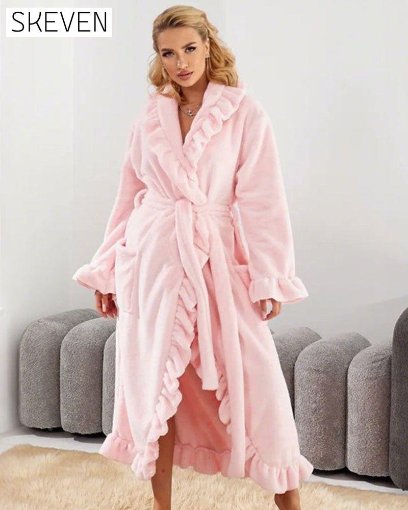 🔥✨Soft and supple bathrobe 🧖♀️ – Soft fabric against the skin, cozy warmth after showering