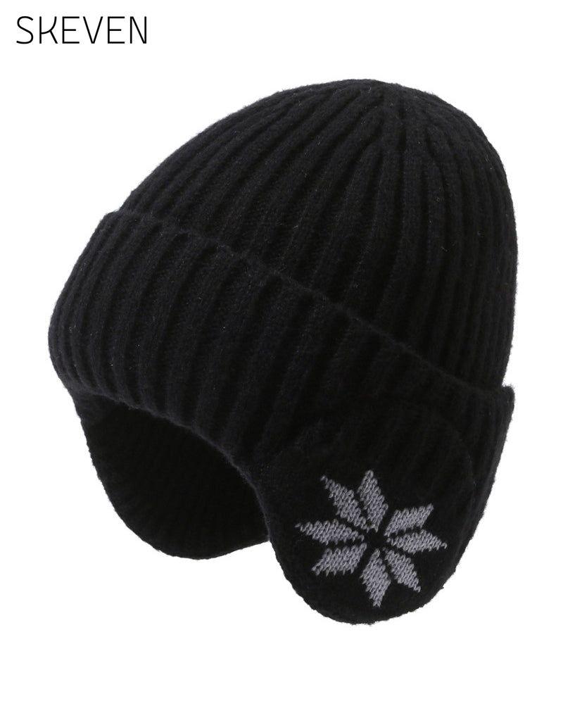 1 Stück Damen-Wintermütze mit Fleecefutter und Fleeceohren