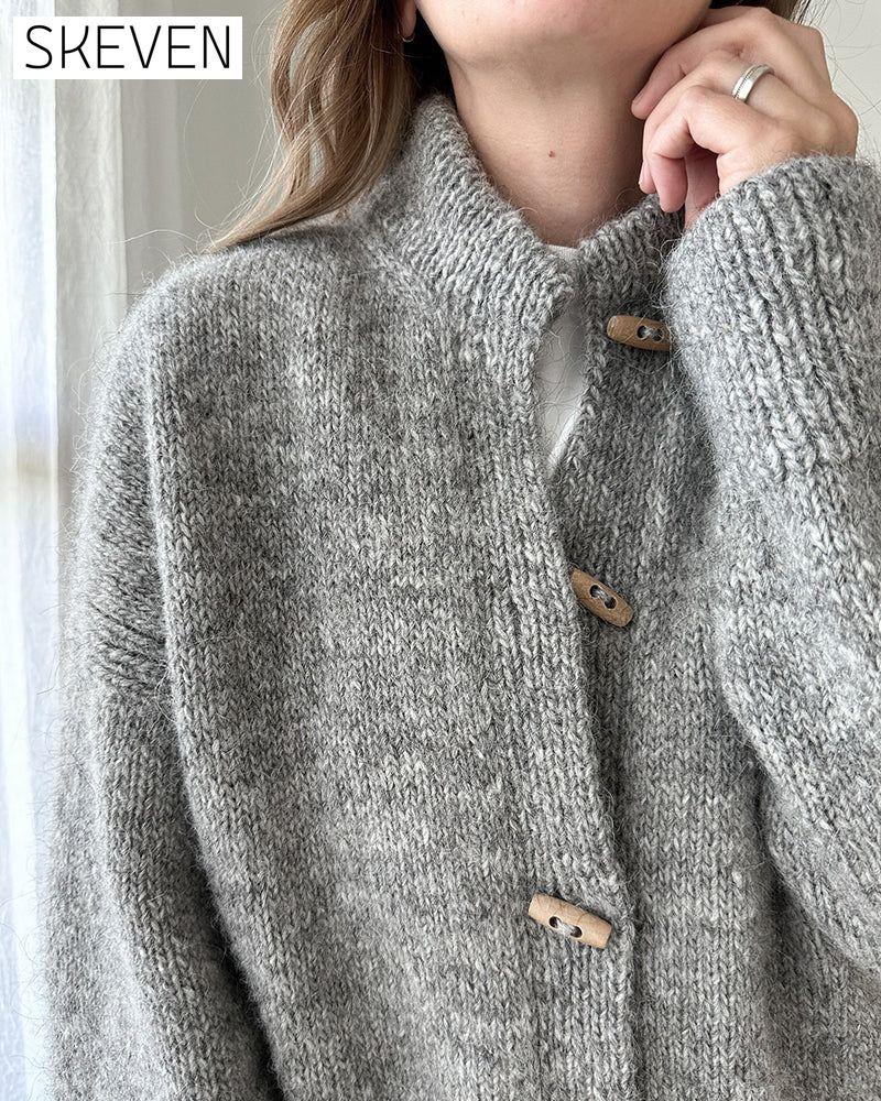 Stand collar horn button solid color cardigan 2024 f/w cardigans